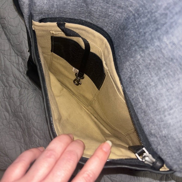 NEW BOCONI Recycled Polyester & Leather Backpack ( DEFECT) - Picture 9 of 11